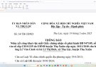 Thông báo niêm yết công khai