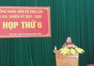 Kỳ họp thứ 6 của Đại biểu HĐND xã nhiệm kỳ 2021 - 2026